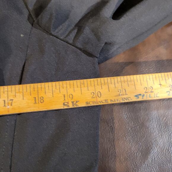 Kristen Blake Mid Anorak Flap Pockets Hooded Full Zip Jacket Black Womens Sze M - Picture 7 of 8